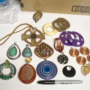 ❤️J4 - Colorful Assorted Jewelry Pendants or Large Dangles for Earrings